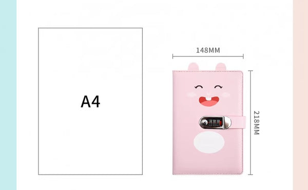 Minimalist A5 Locking Diary and Journal