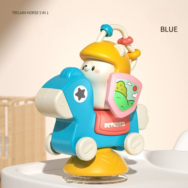 Baby 5-in-1 Activity Horse Toy with Suction Base