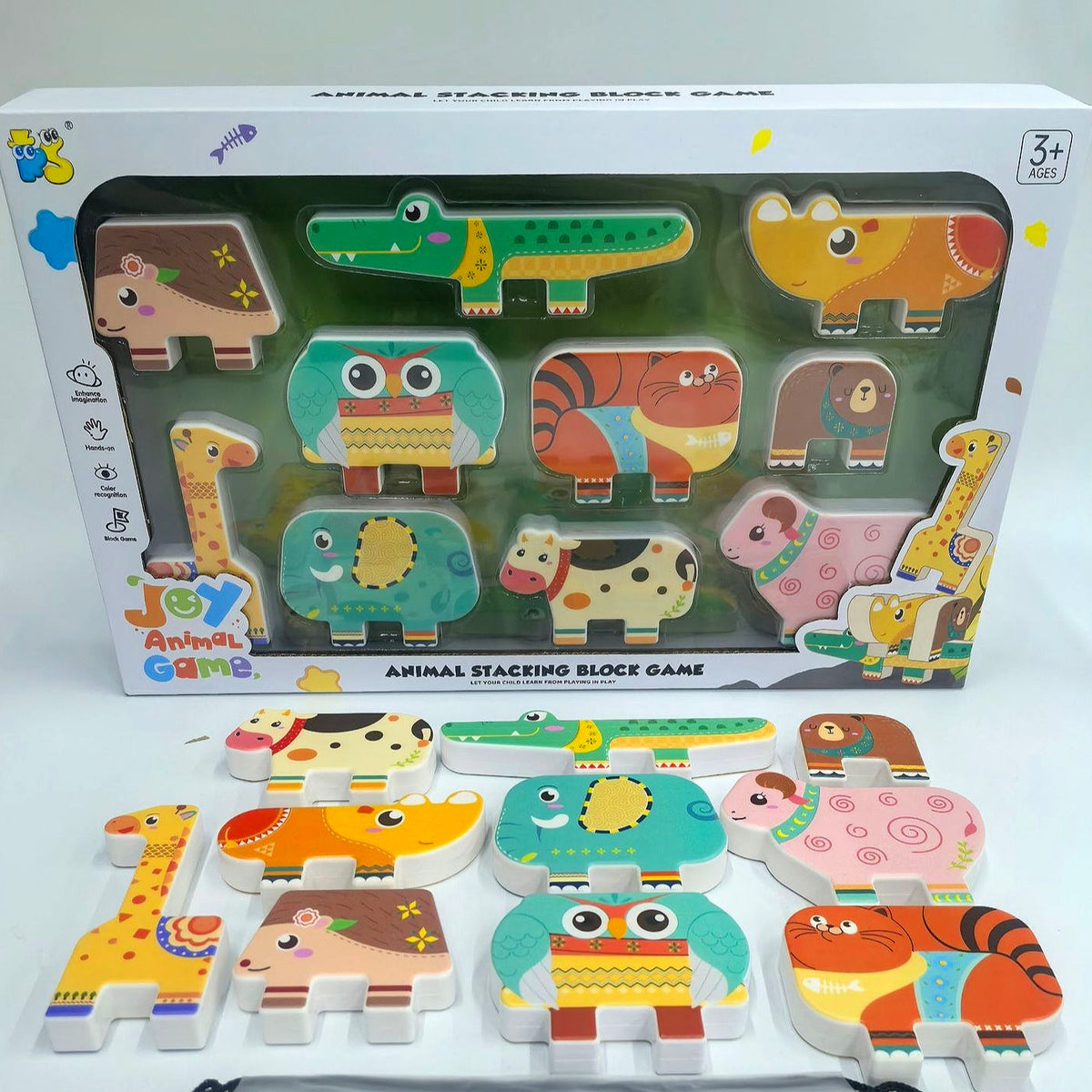 Animal Stacking Blocks Game