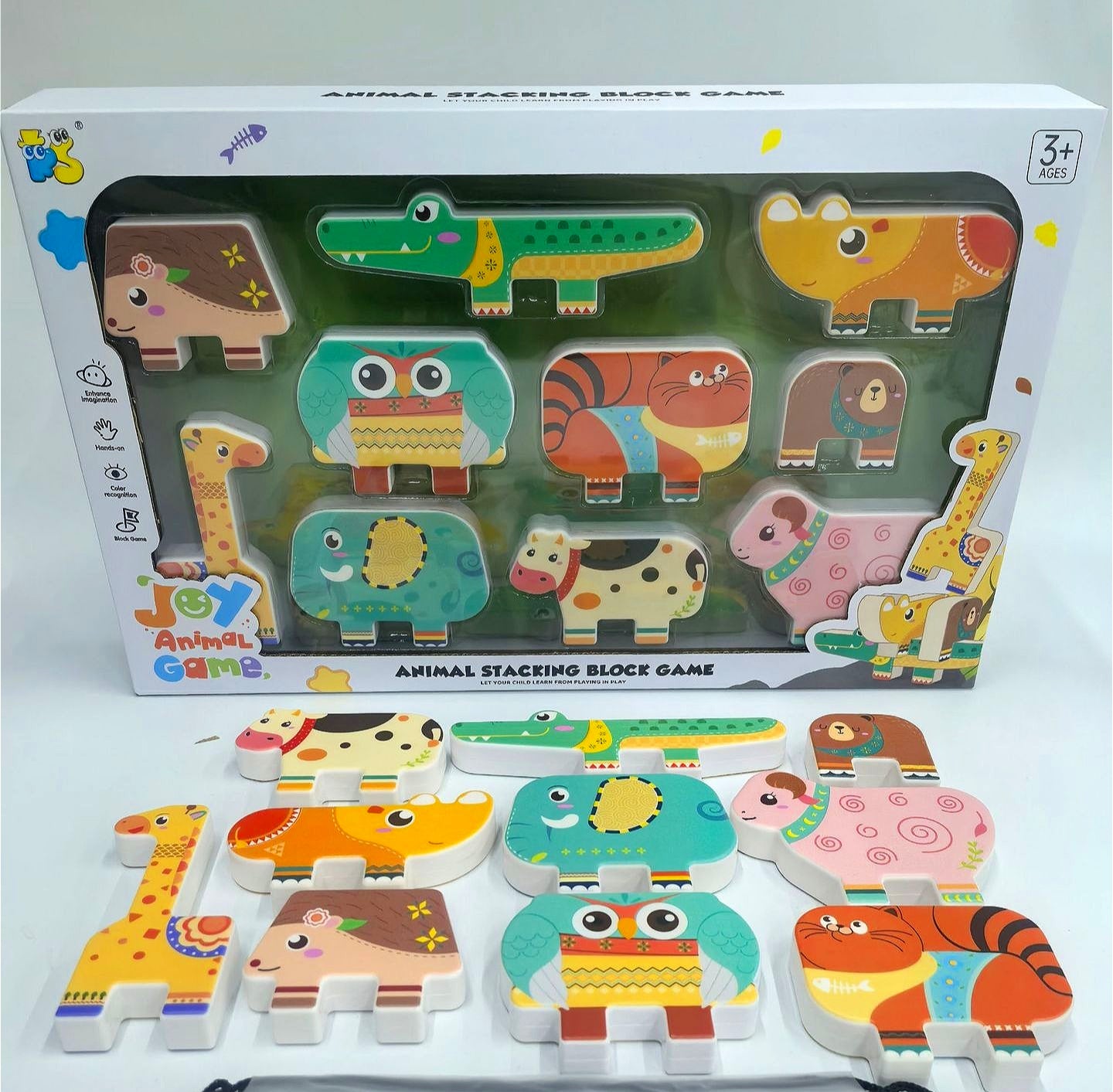 Animal Stacking Blocks Game