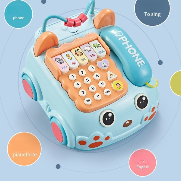 Toddler Interactive Telephone Car with Music and Lights