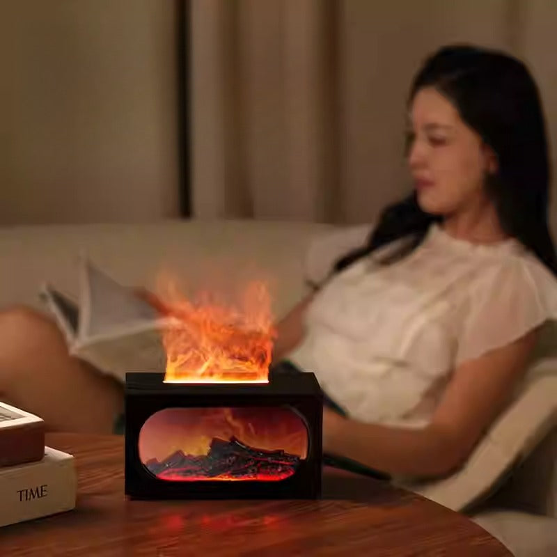 Miniature Fireplace Flame Humidifier