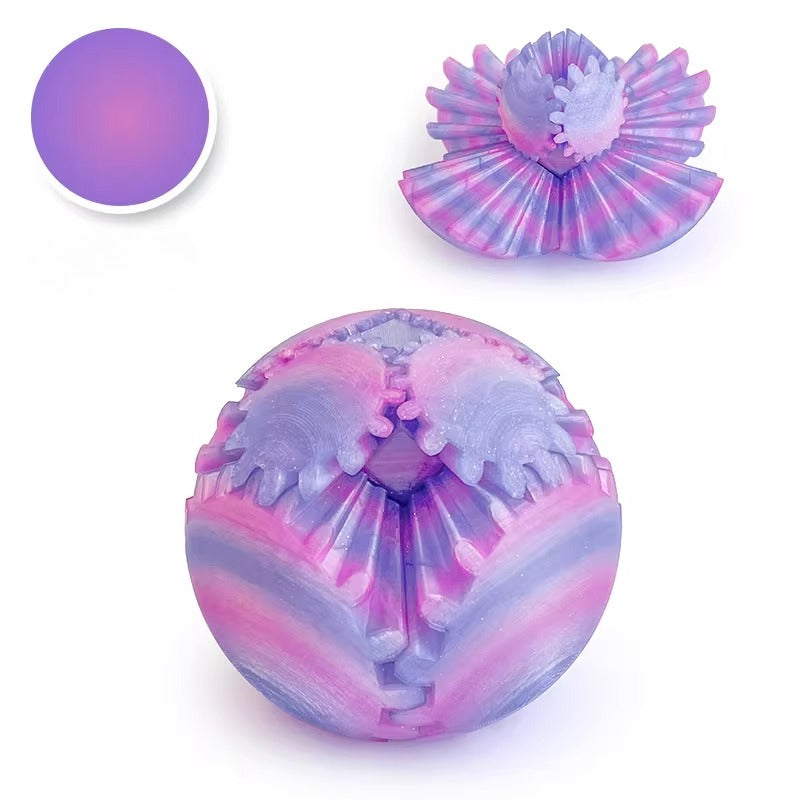 Kinetic 3D Printed Infinite Gear Sphere