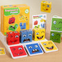 Expression Puzzle Wooden Matching Game