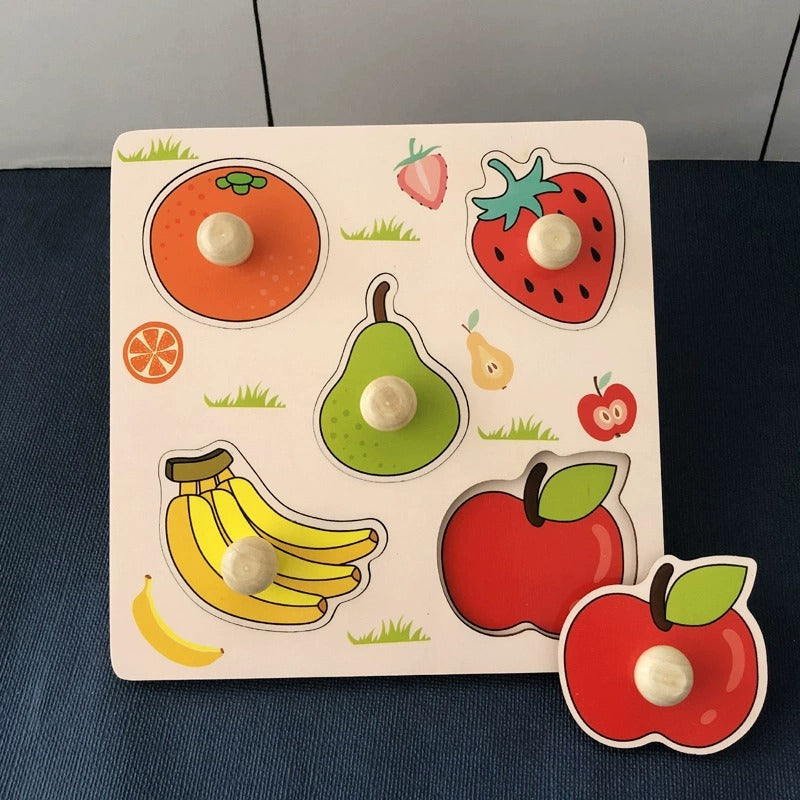 Wooden Peg Puzzle for Early Learning