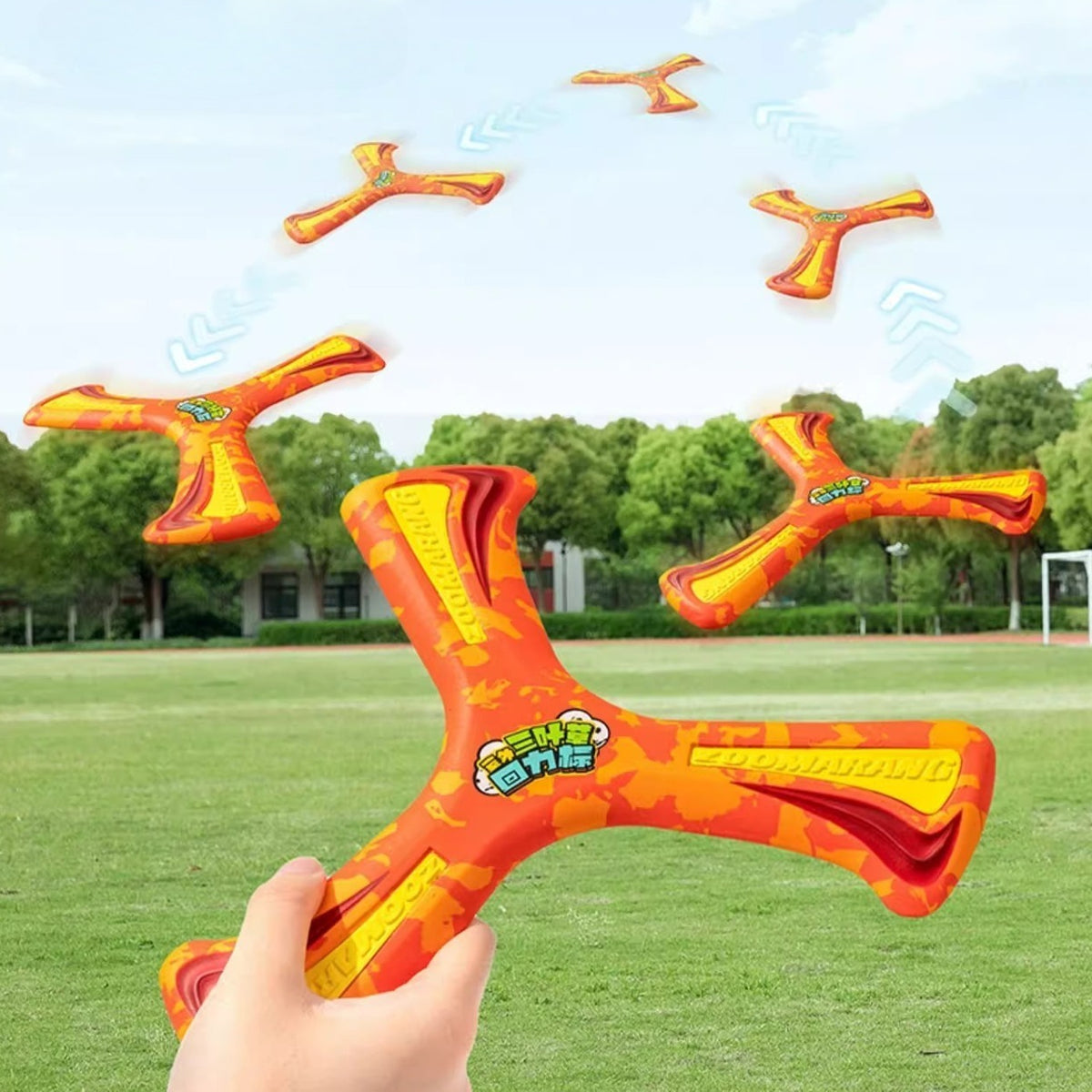 Soft EVA Three-Leaf Boomerang for Outdoor Play