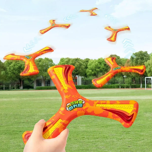 Soft EVA Three-Leaf Boomerang for Outdoor Play