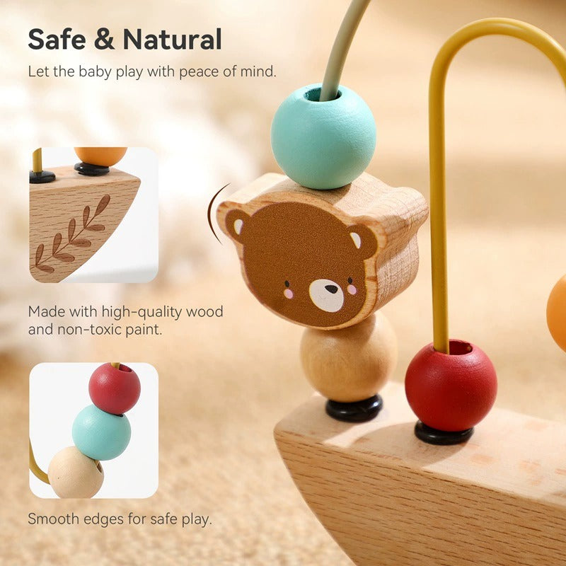 Wooden Balance Bead Maze for Babies & Toddlers