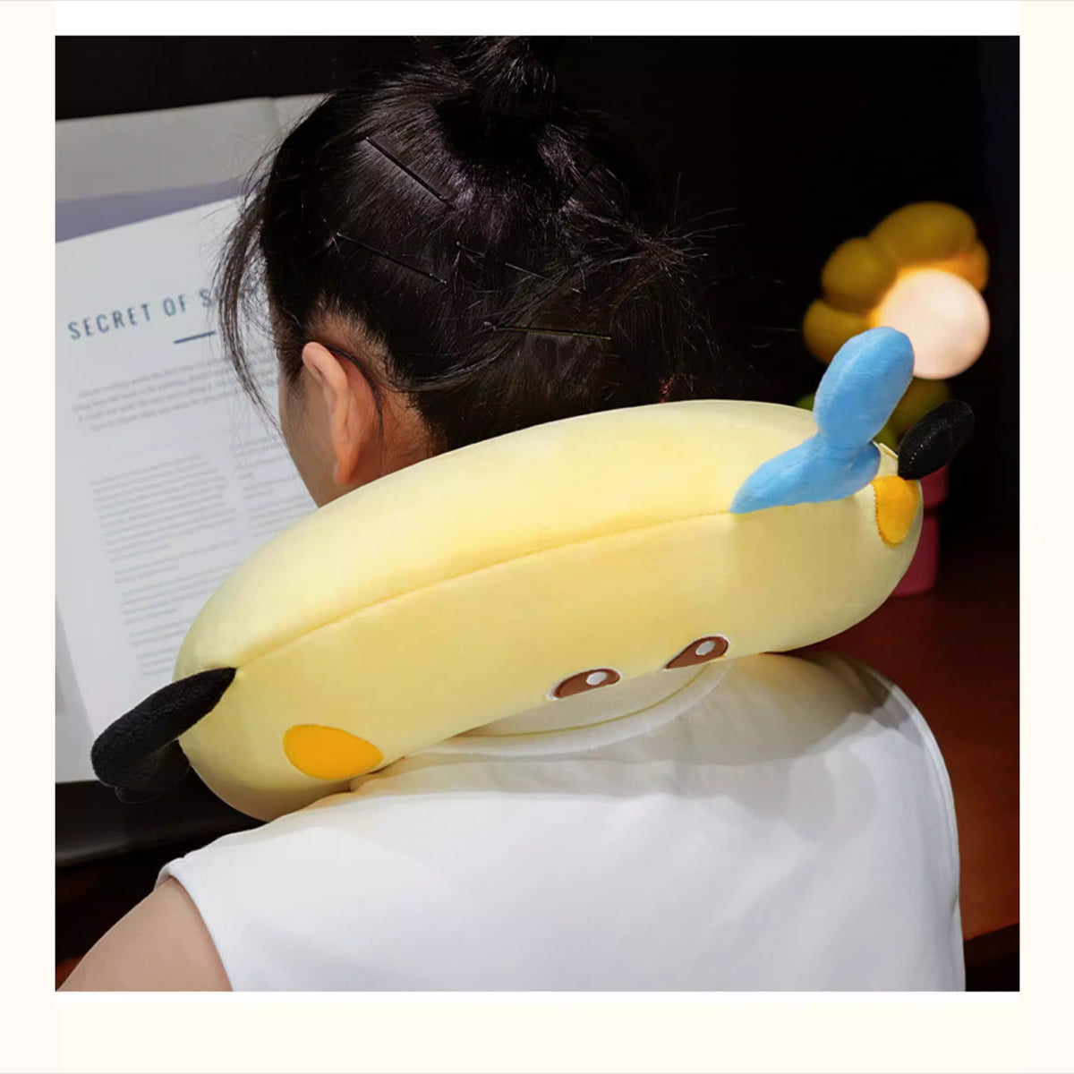 Soft Plush Food-Themed Neck Pillow