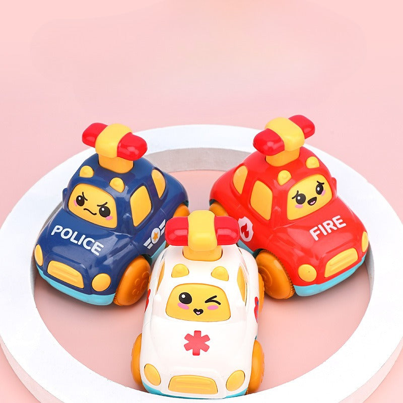 Press & Go Rescue Fleet – Tiny Hands Power Toy Cars Fantastik Curios