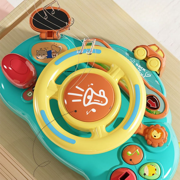 Interactive Toddler Steering Wheel Simulator
