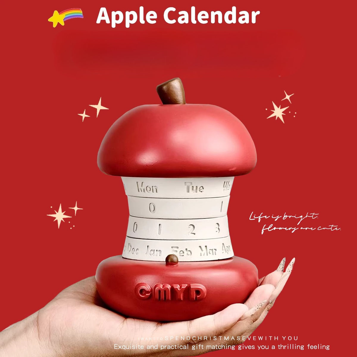 Apple Core Perpetual Desktop Calendar