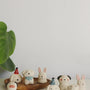 Handmade Miniature Ceramic Puppy and Rabbit Ornaments