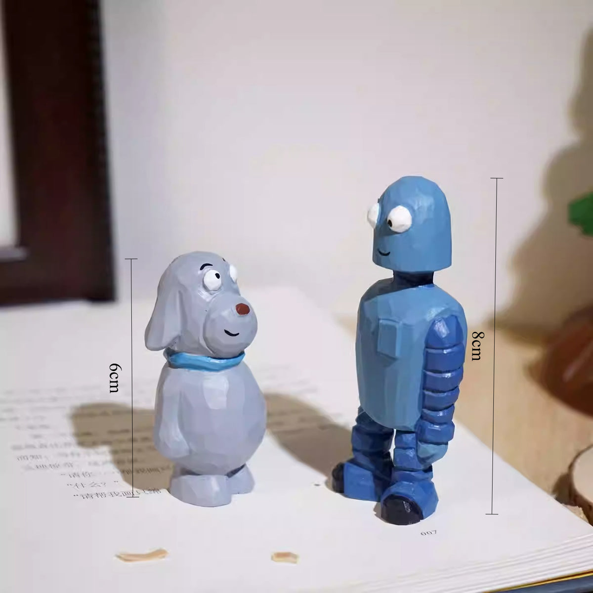 Robot Dreams Hand-Carved Wooden Figurine