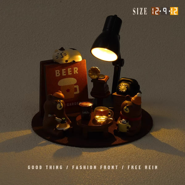 Product Title Miniature Coffee Shop Scene Night Light