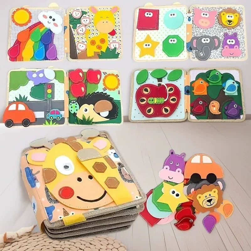 Felt Quiet Book - Interactive Educational Activity