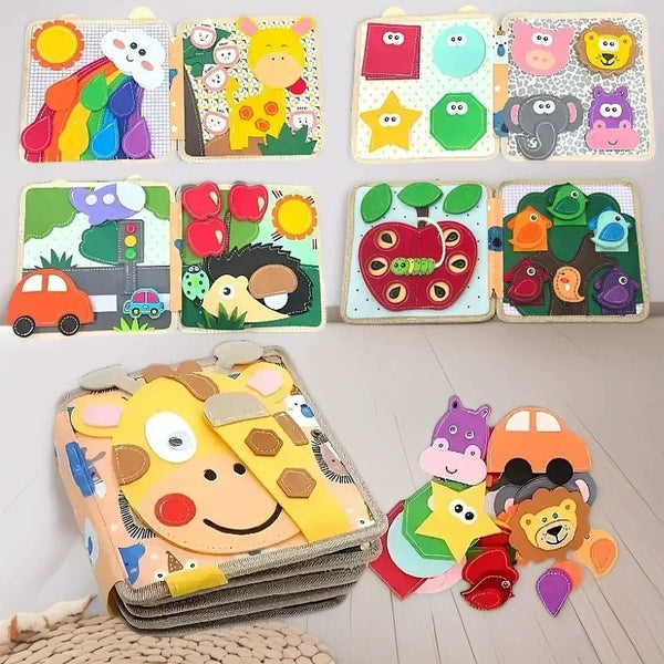 Felt Quiet Book - Interactive Educational Activity