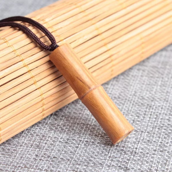 Sandalwood Secret Message Scroll Necklace