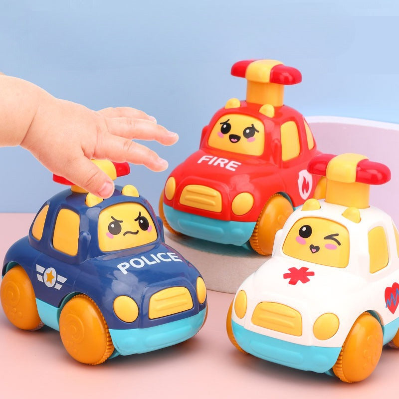 Press & Go Rescue Fleet – Tiny Hands Power Toy Cars Fantastik Curios