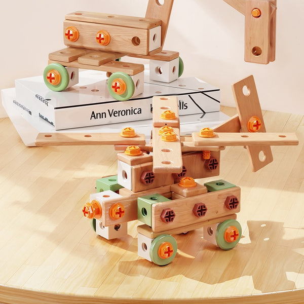 158-Piece Kids' Construction Tool Set with Electric Drill