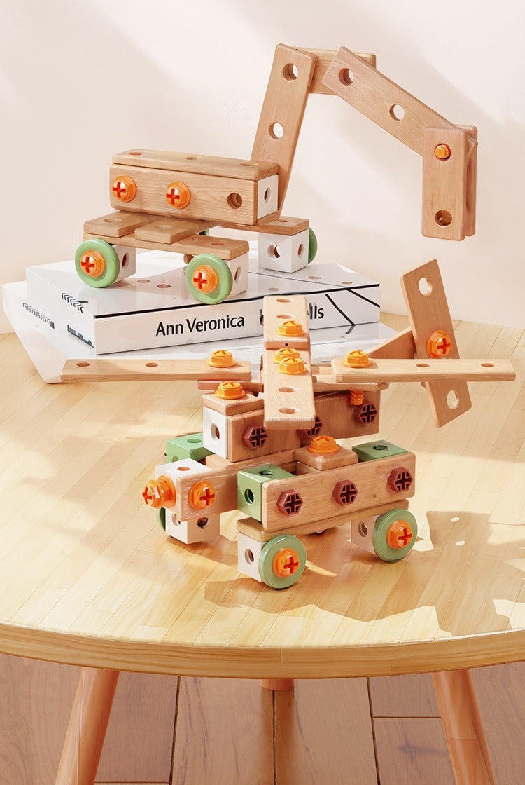 158-Piece Kids' Construction Tool Set with Electric Drill