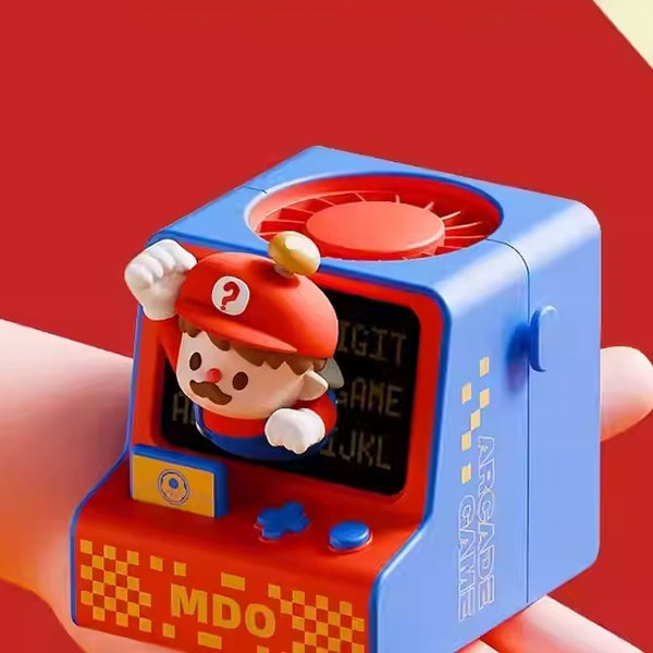 Plumber Character Portable Lanyard Fan