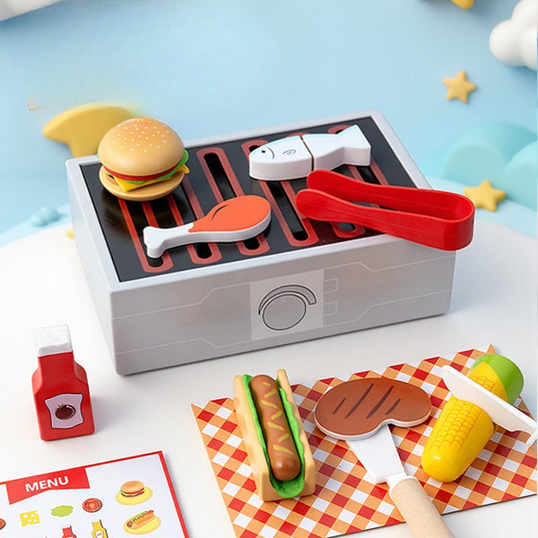 Little Chef’s Wooden BBQ & Grill Play Set