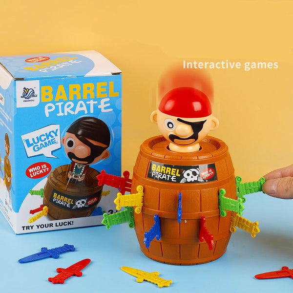 Pop Up Jumping Pirate Barrel Toy Action Board Game