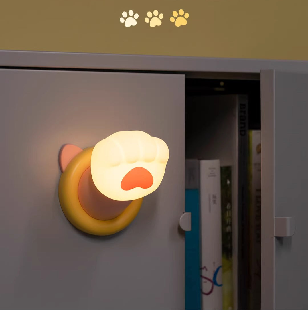 Magnetic Reaching Cat Paw Night Light