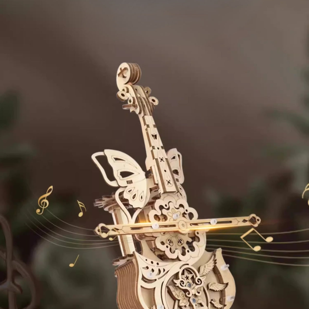 DIY Wooden Magic Cello Music Box Kit