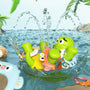 Electric Spraying Turtle Bath Toy with Ring Toss