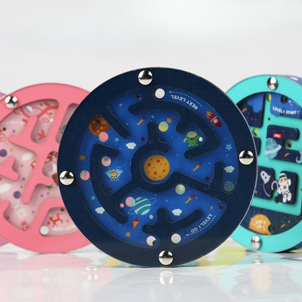 Double-Sided Wooden Pocket Maze | Travel & Quiet Time Toy