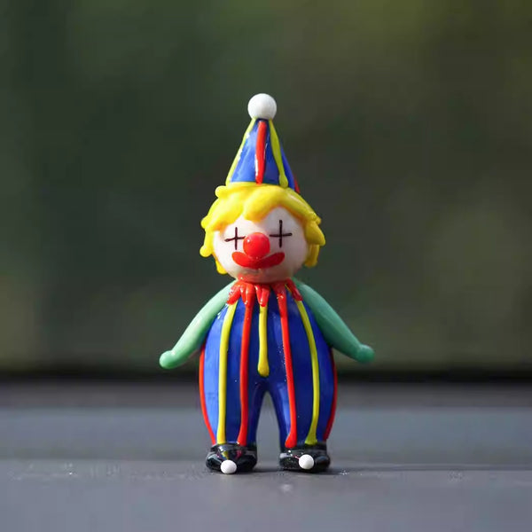 Handmade Glass Circus Clown Ornament