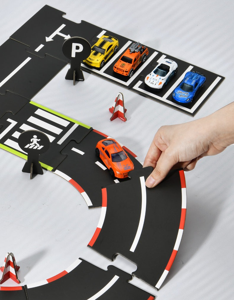 Build-Your-Own City: DIY Road Track Puzzle Set