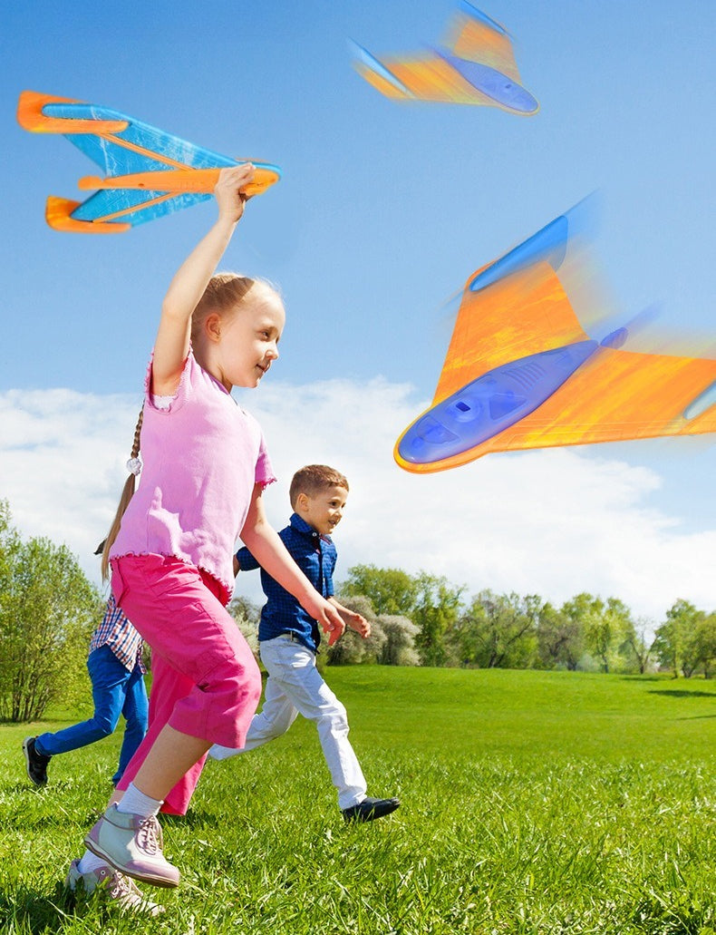 Catapult Foam Glider Plane with Flashing Lights