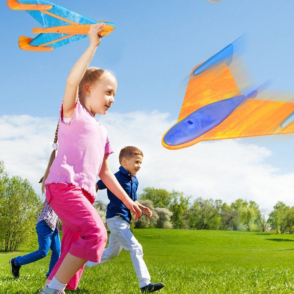 Catapult Foam Glider Plane with Flashing Lights