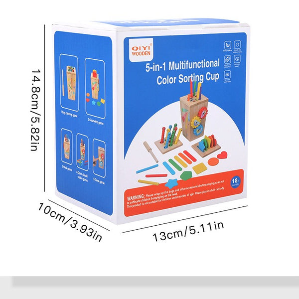 5-in-1 Wooden Montessori Activity Box