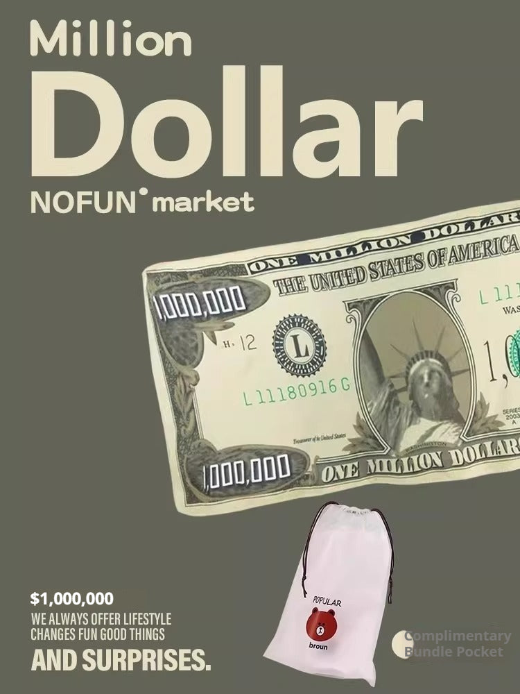 Million Dollar Novelty Throw Blanket