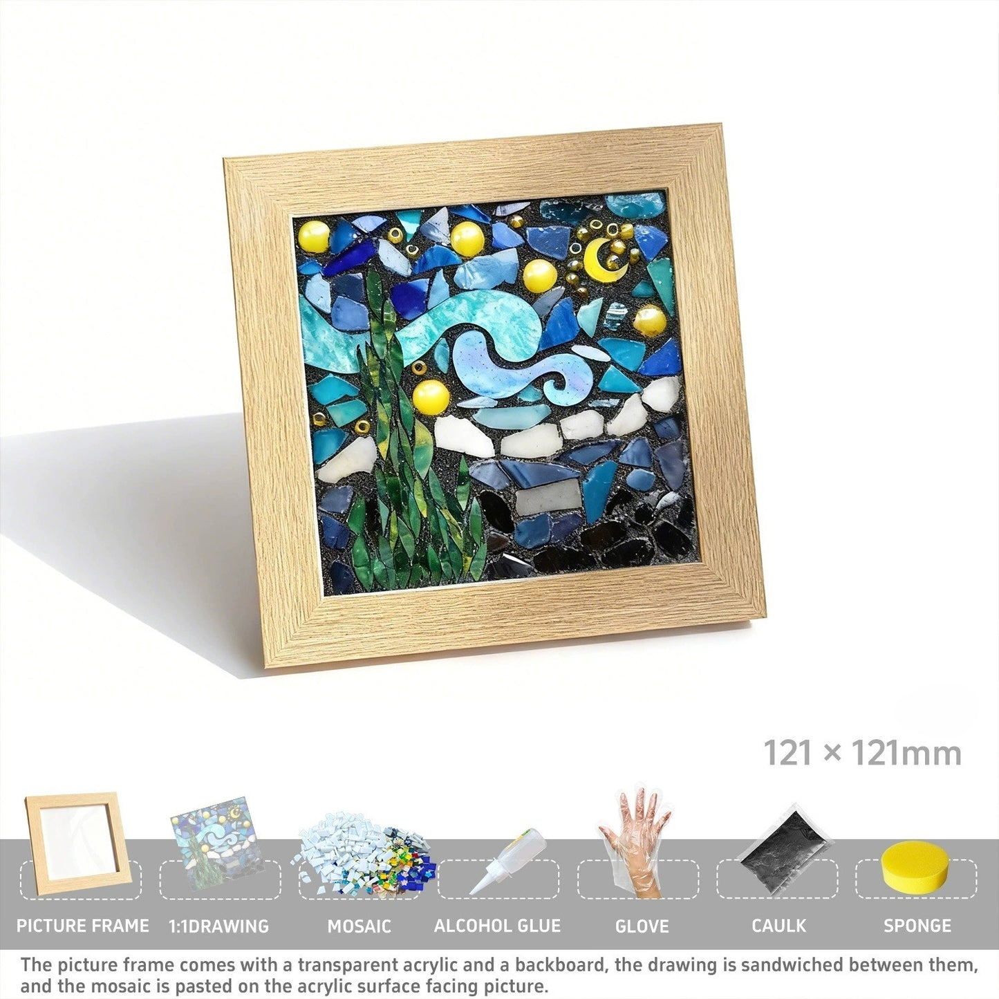 Mosaic Art Frame DIY Kit