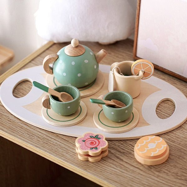 Wooden Pretend Play Afternoon Tea Set