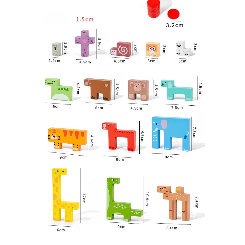 Animal Stacking Fun Wooden Block Puzzle Game