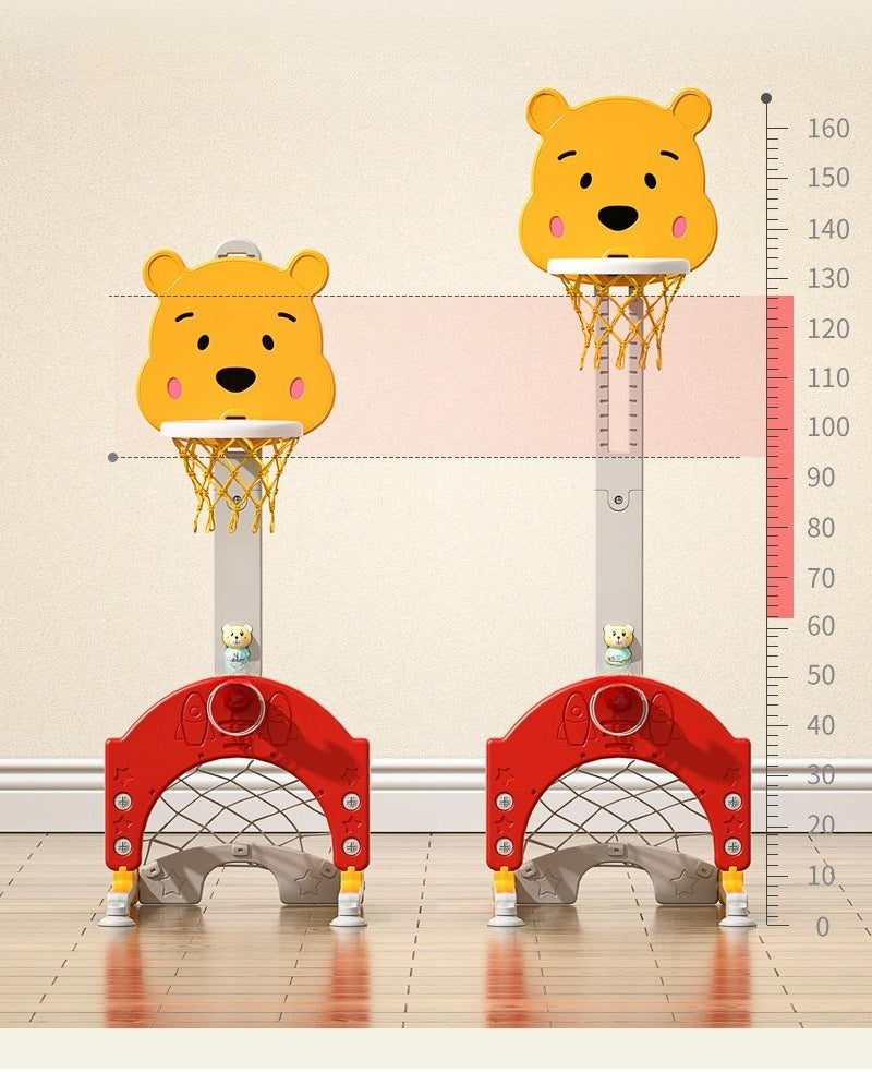 Bear 4-in-1 Activity Center with Adjustable Basketball Hoop