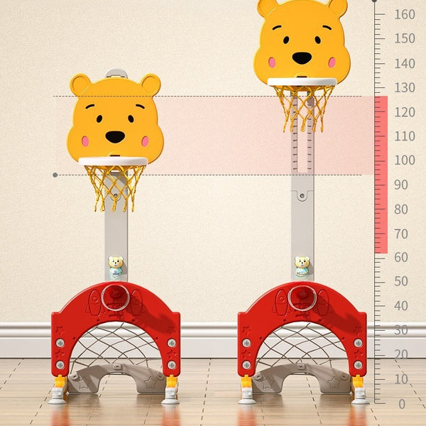 Bear 4-in-1 Activity Center with Adjustable Basketball Hoop