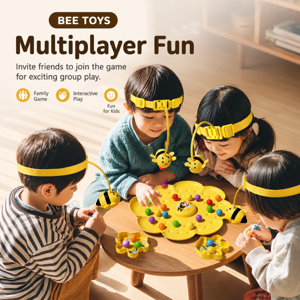 Magnetic Bee Headband Pollen Collecting Game