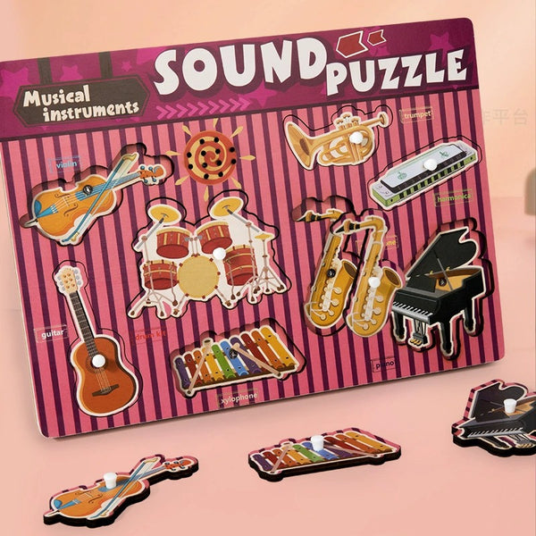 Sound & Discovery Wooden Peg Puzzle