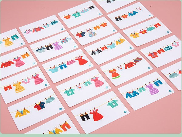 Clothesline Dress-Up Wooden Puzzle Activity