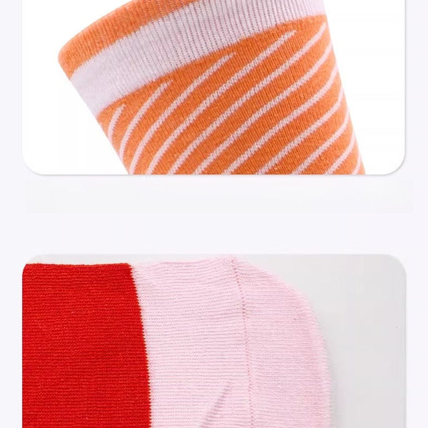 Salmon Sushi Novelty Socks