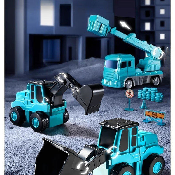 35-Piece Magnetic Military Transformation Set with Storage Box