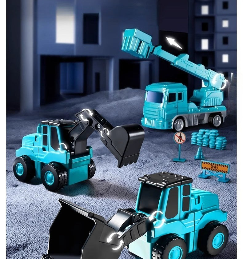 35-Piece Magnetic Military Transformation Set with Storage Box