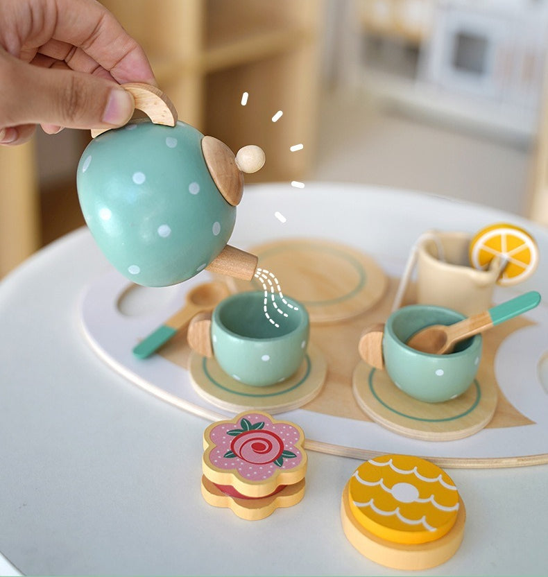 Wooden Pretend Play Afternoon Tea Set